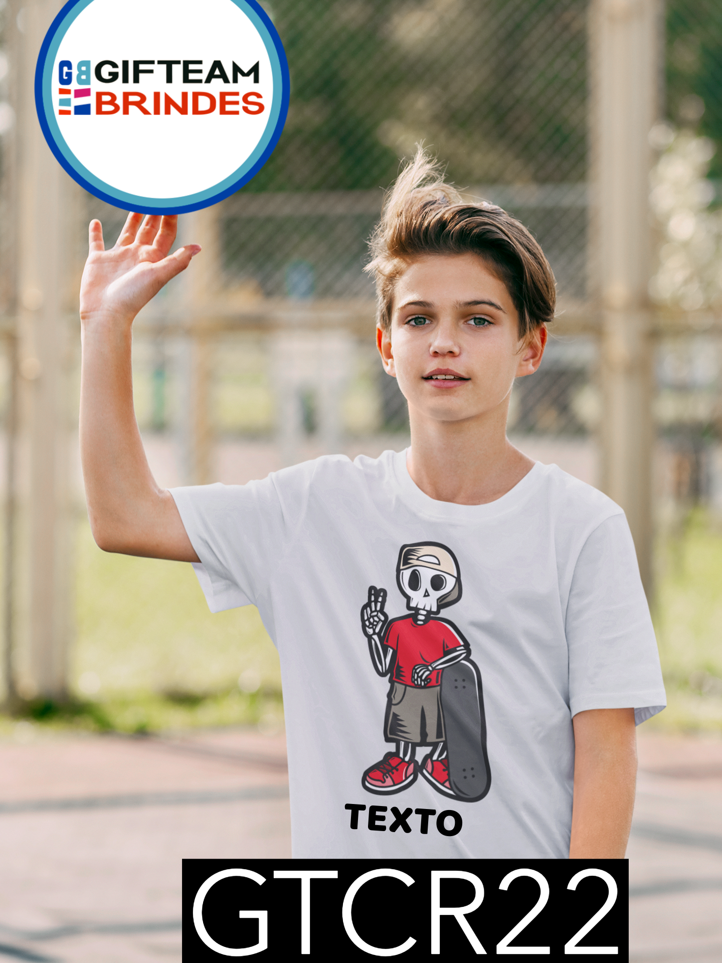 T-SHIRT CRIANÇA DESPORTO GTCR22