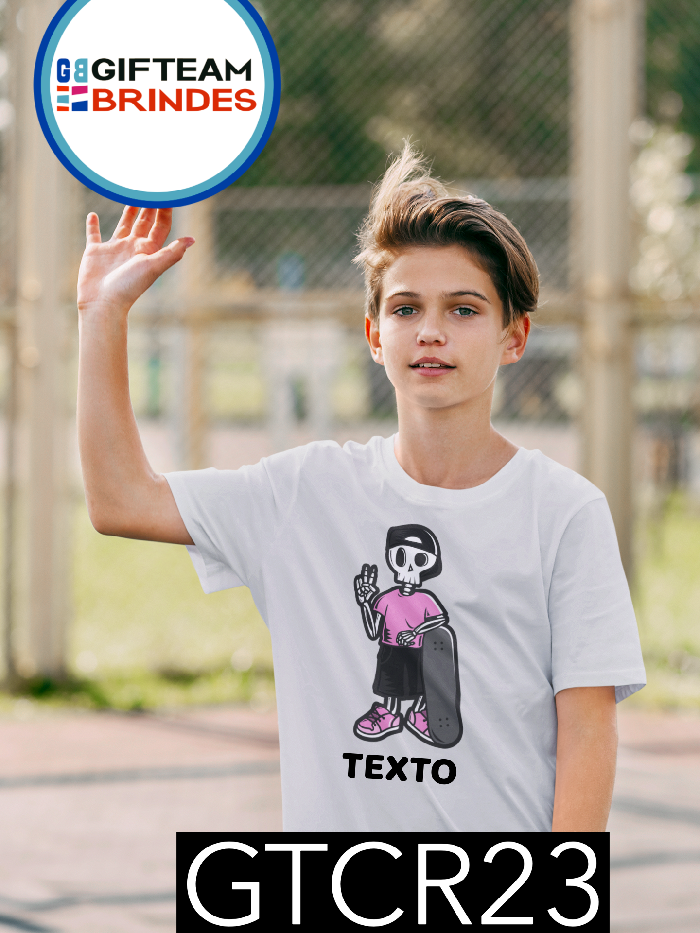 T-SHIRT CRIANÇA DESPORTO GTCR23