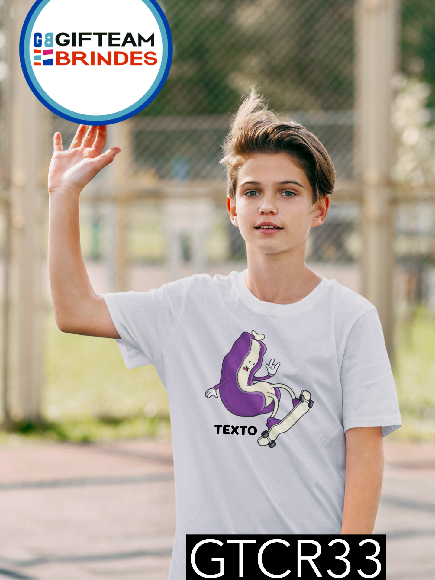 T-SHIRT CRIANÇA DESPORTO GTCR33