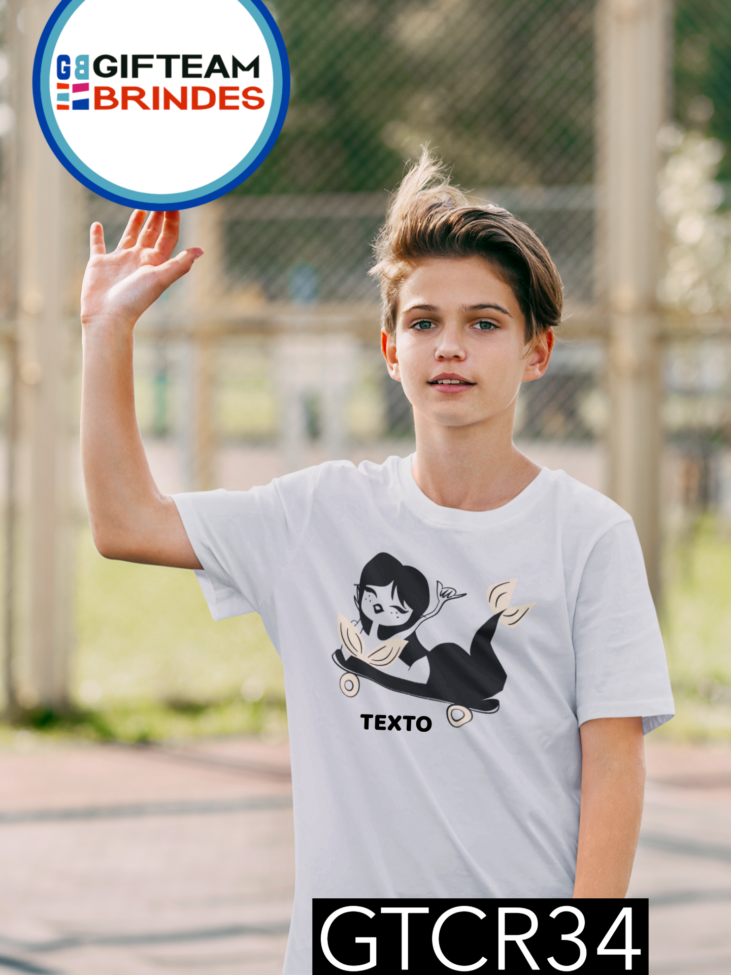 T-SHIRT CRIANÇA DESPORTO GTCR34