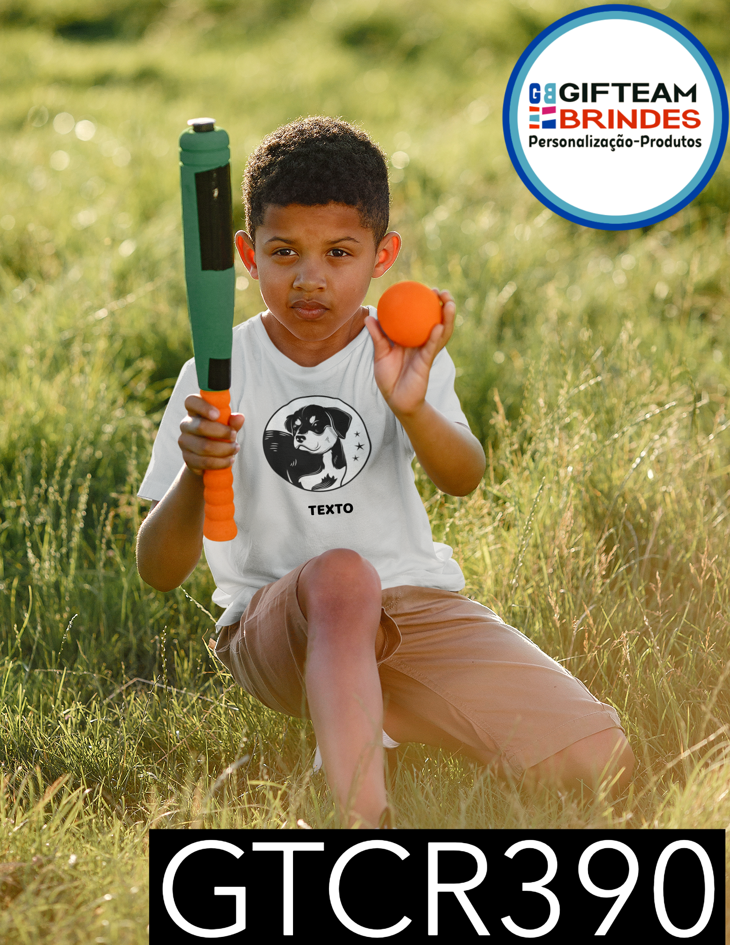 T-SHIRT CRIANÇA ANIMAIS GTCR390