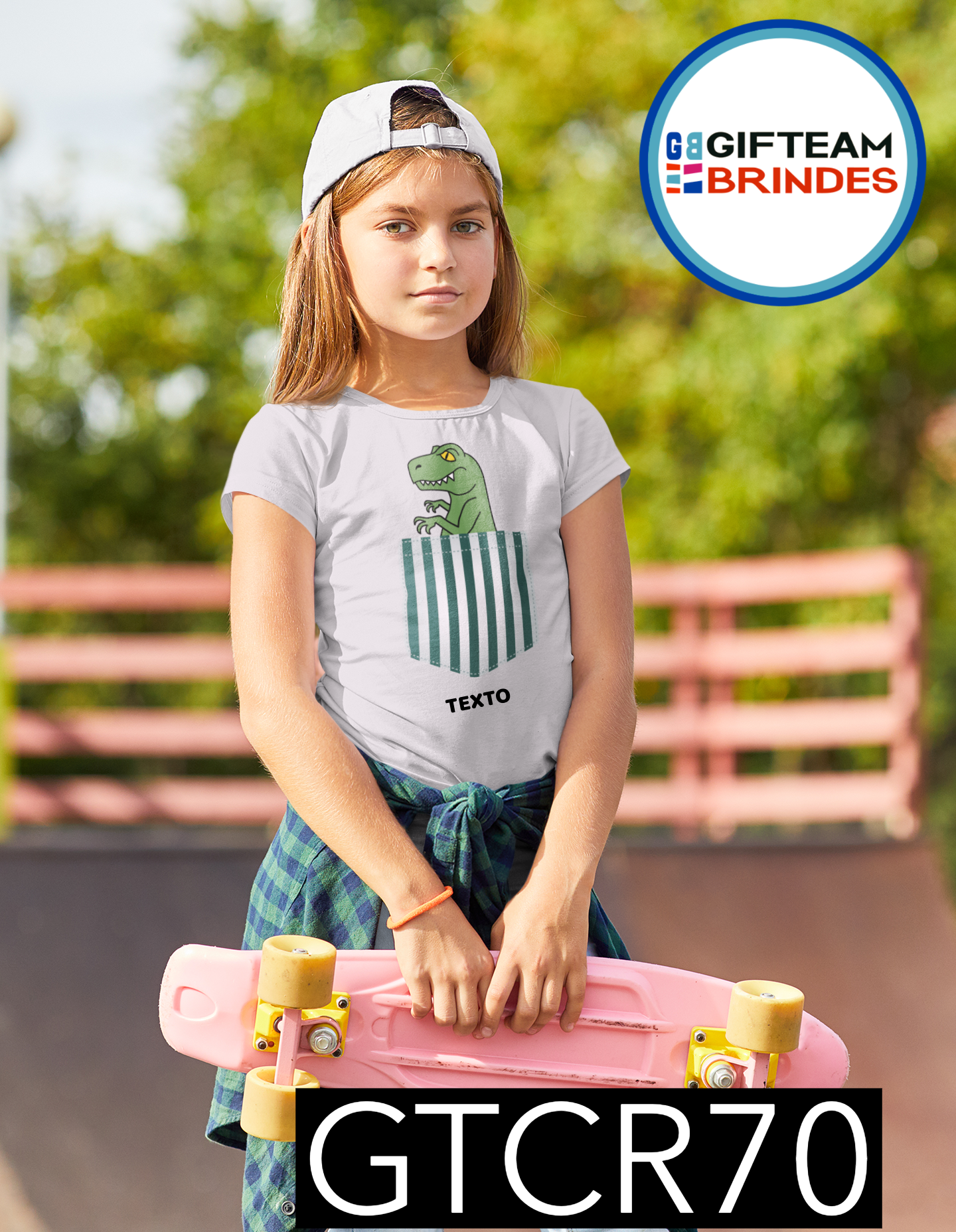 T-SHIRT CRIANÇA BOLSOS GTCR70