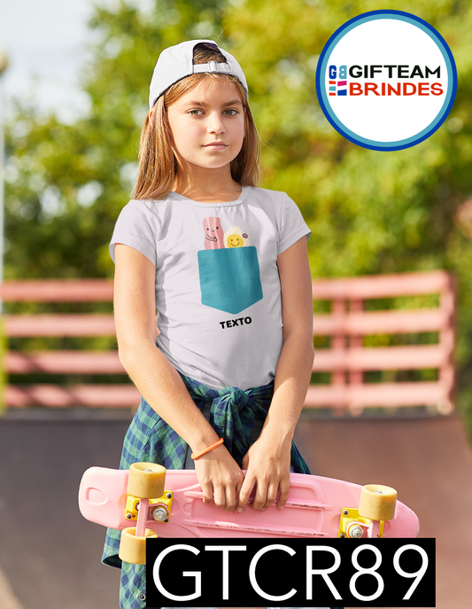 T-SHIRT CRIANÇA BOLSOS GTCR89