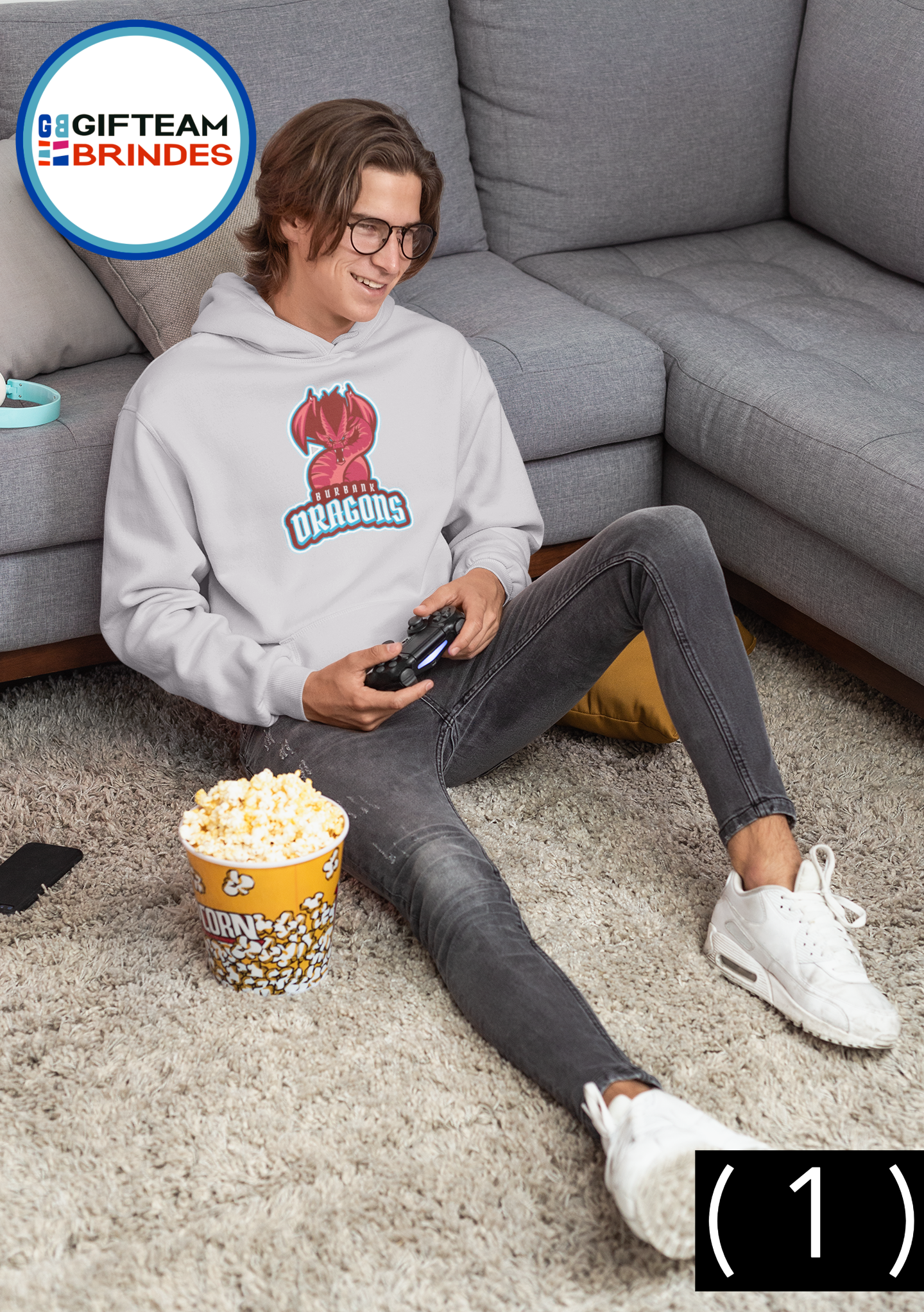 SWEAT SHIRTS CAPUZ HOMEM GAMING DRAGONS  236