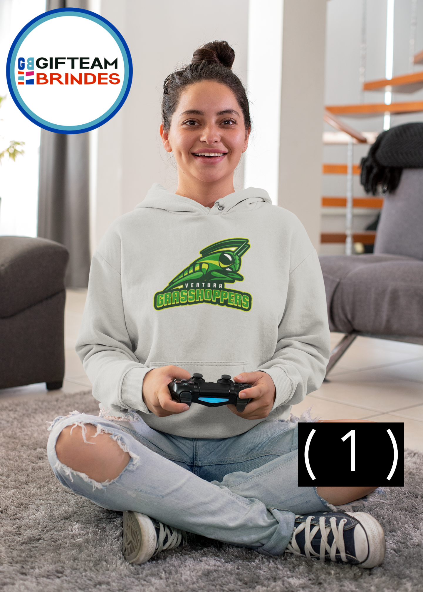 SWEAT SHIRTS CAPUZ SENHORA GAMING GRASSOPERS  236