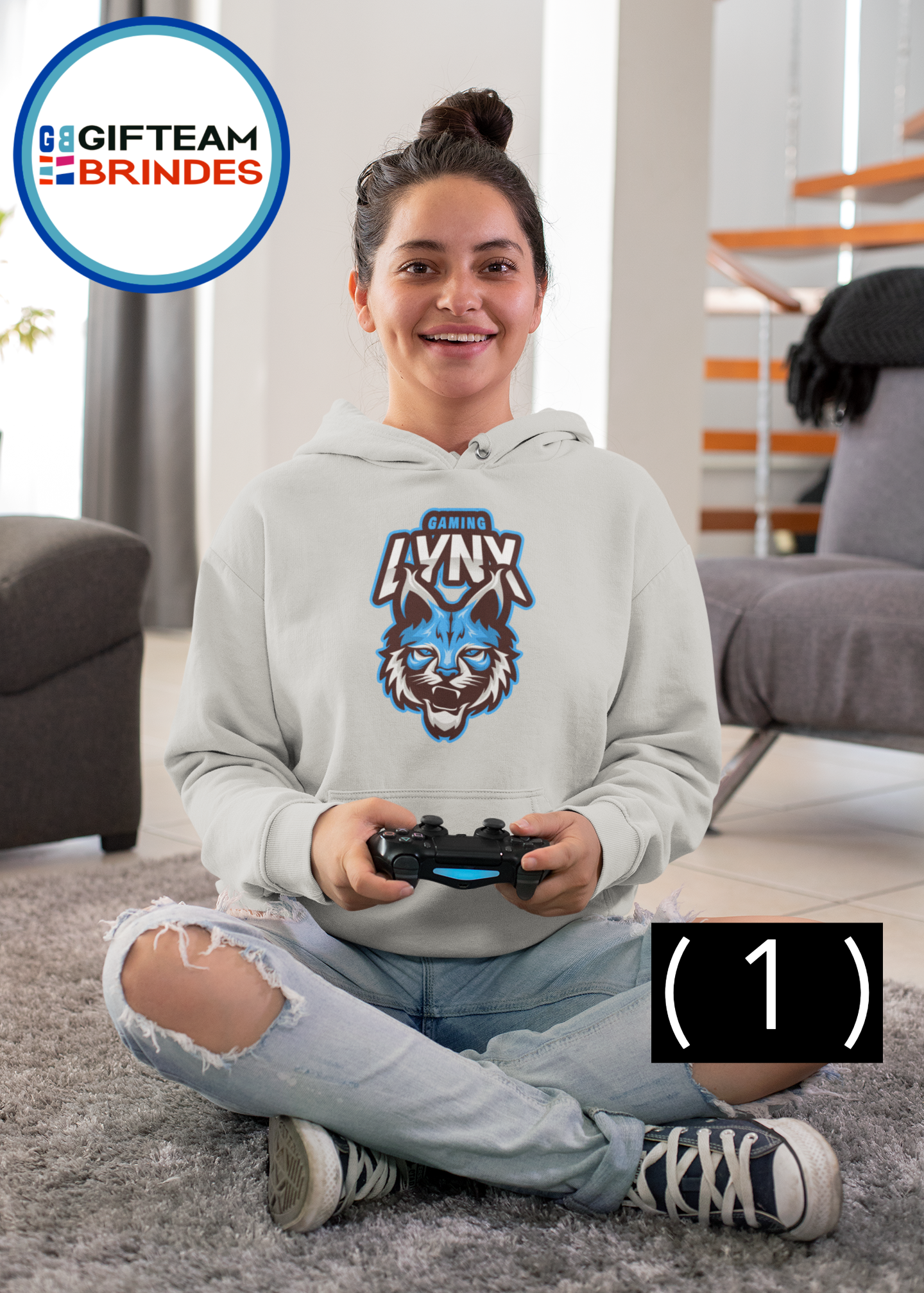 SWEAT SHIRTS CAPUZ SENHORA GAMING LYNX  236
