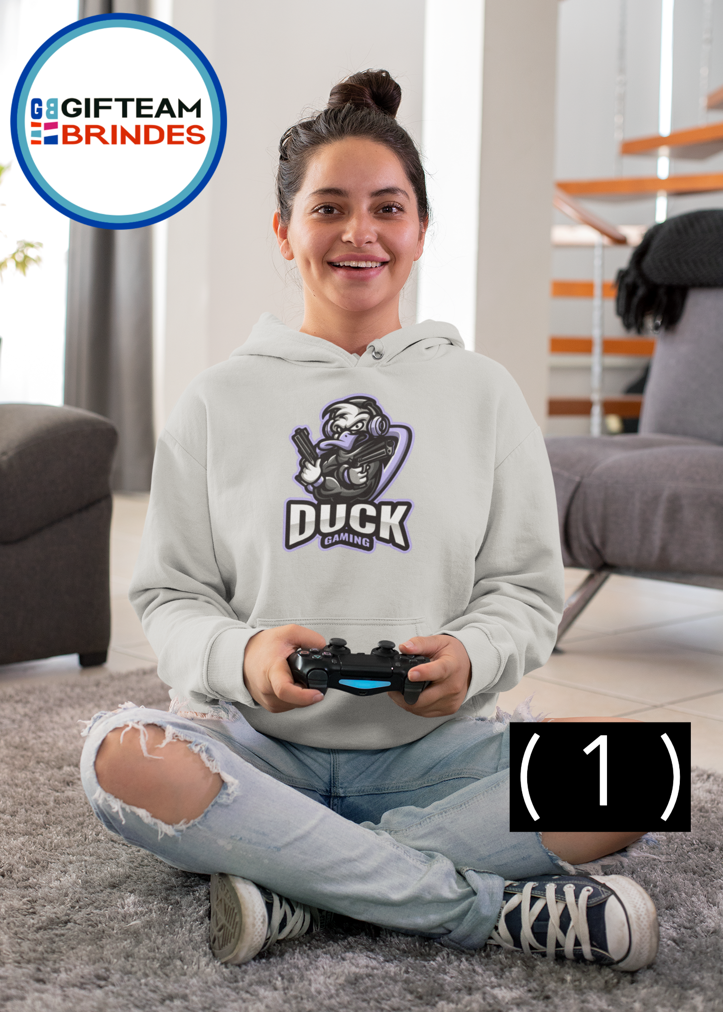 SWEAT SHIRTS CAPUZ SENHORA GAMING DUCK GAMING 236
