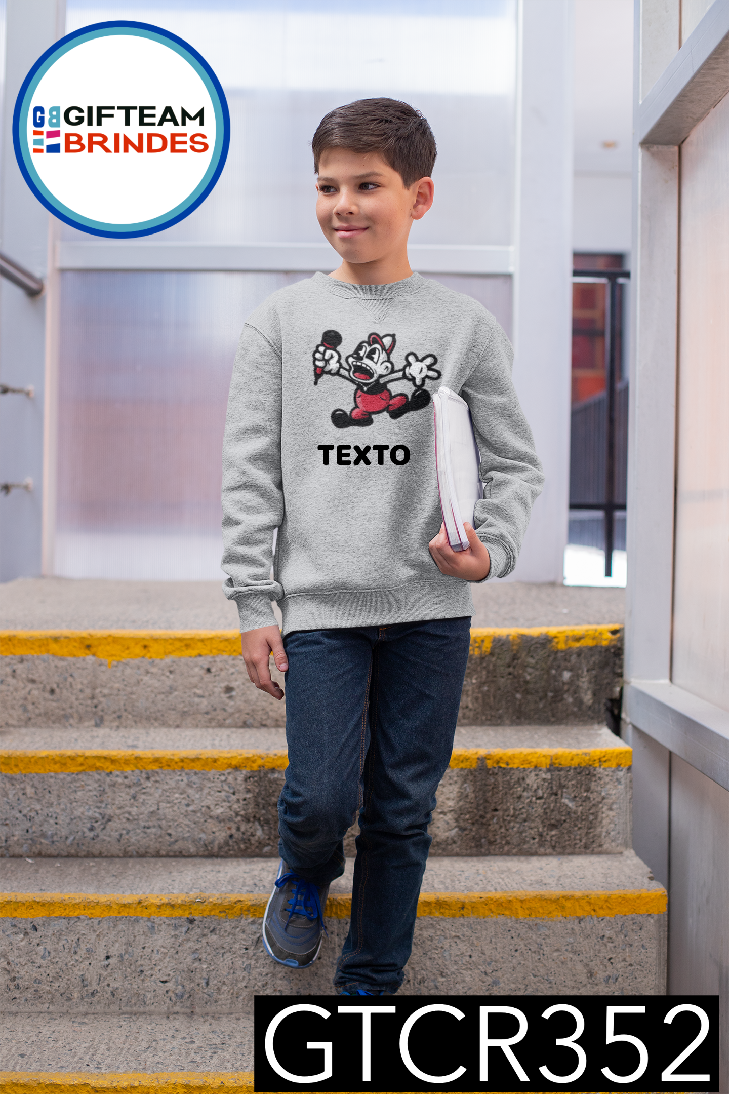 SWEAT-SHIRT CRIANÇA MÚSICA GTCR352