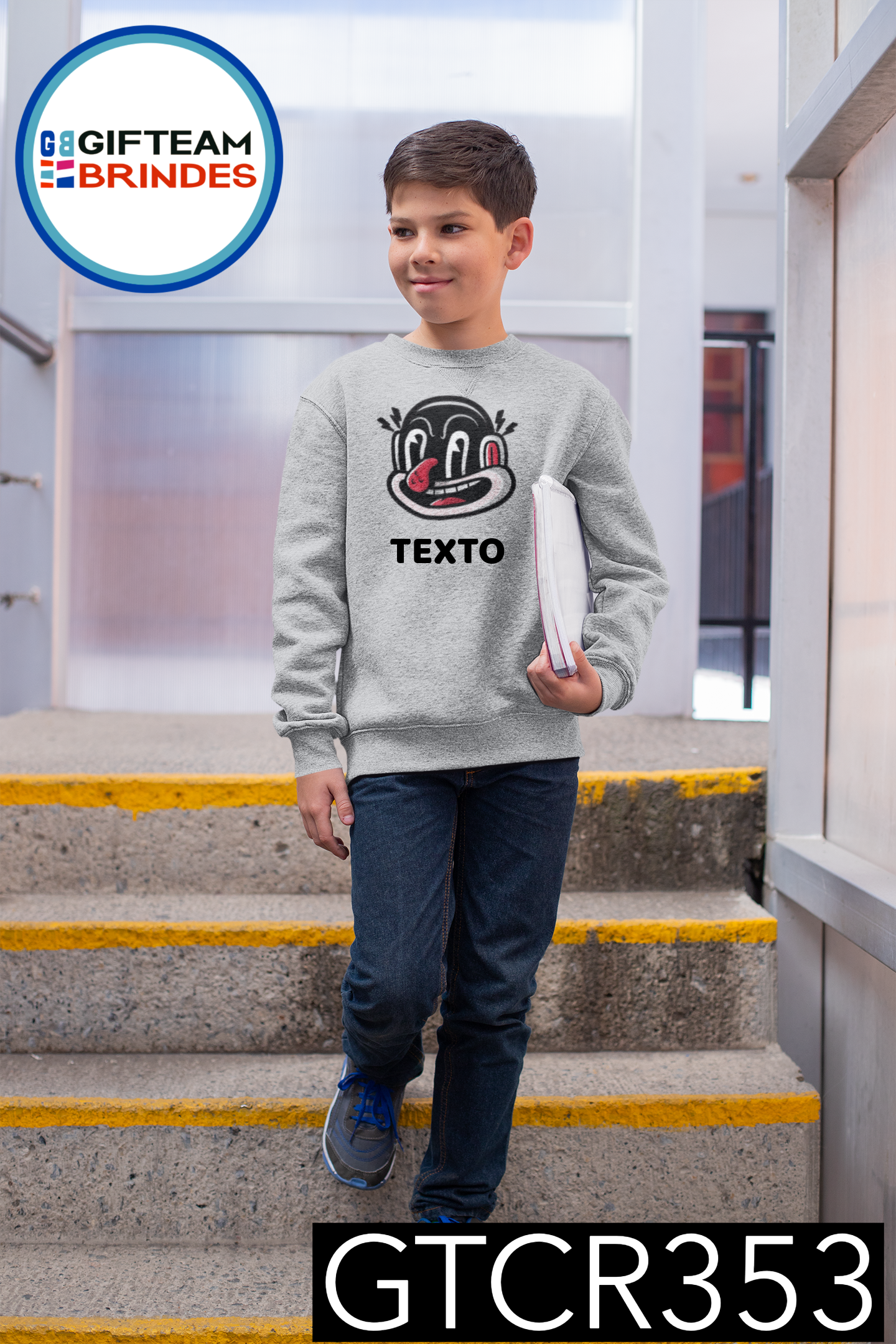 SWEAT-SHIRT CRIANÇA MÚSICA GTCR353