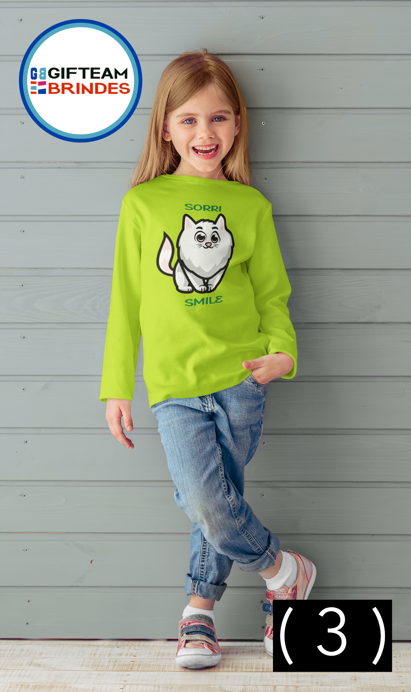 T-SHIRT CRIANÇA 4/6 UNISEXO SORRI GTMN