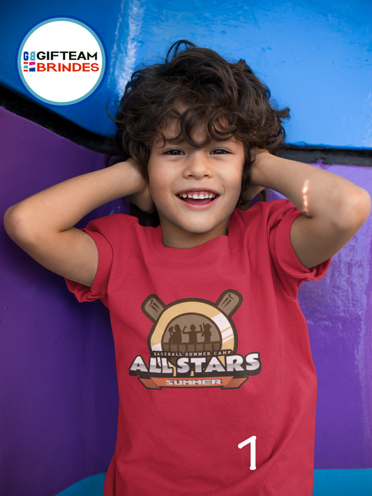T-SHIRT CRIANÇA 4/6  UNISEXO ALL STARS GTMN