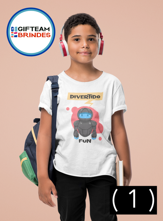 T-SHIRT CRIANÇA 4/6 UNISEXO DIVERTIDO GTMN