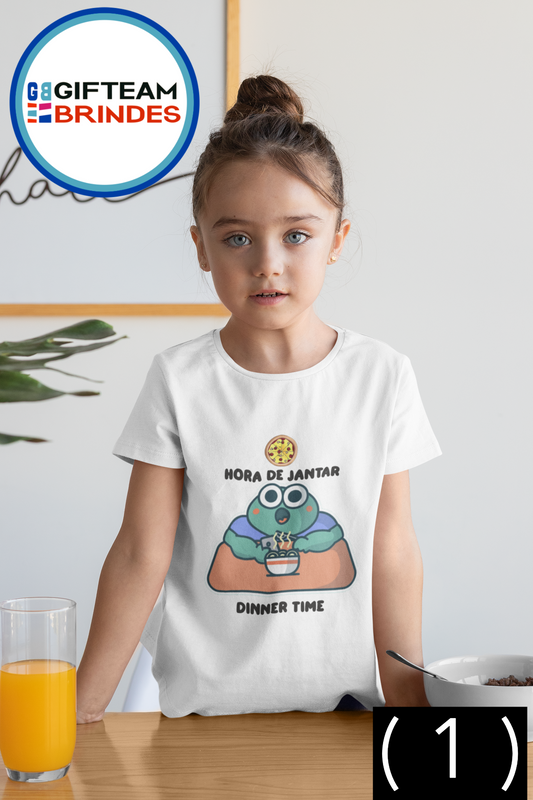 T-SHIRT CRIANÇA 4/6 UNISEXO HORA JANTAR GTMN
