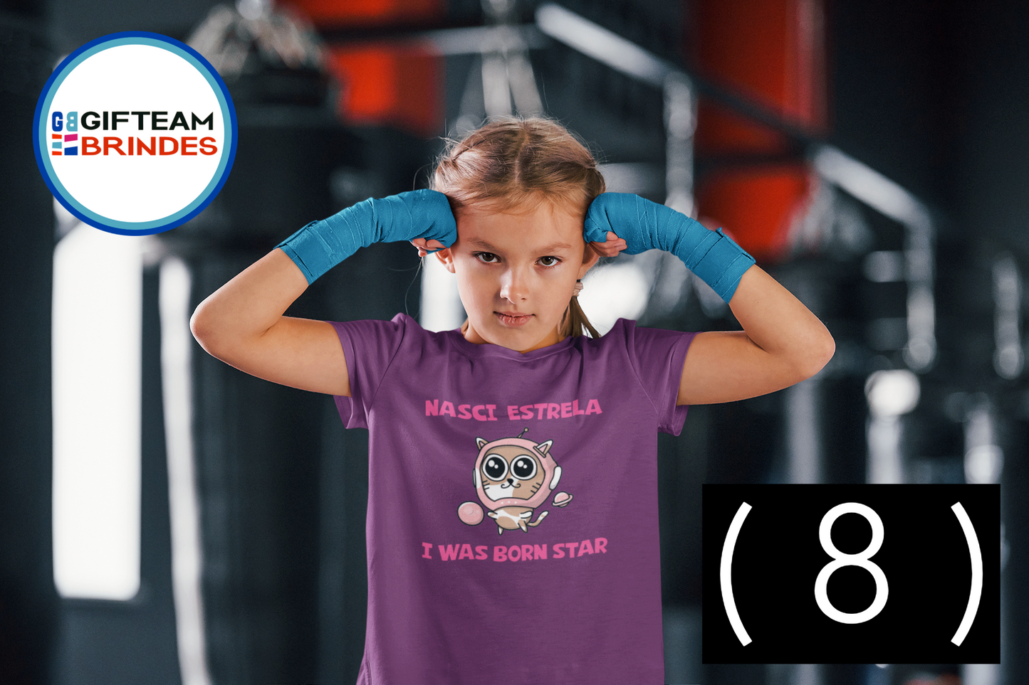 T-SHIRT CRIANÇA 4/6 UNISEXO NASCI ESTRELA GTMN