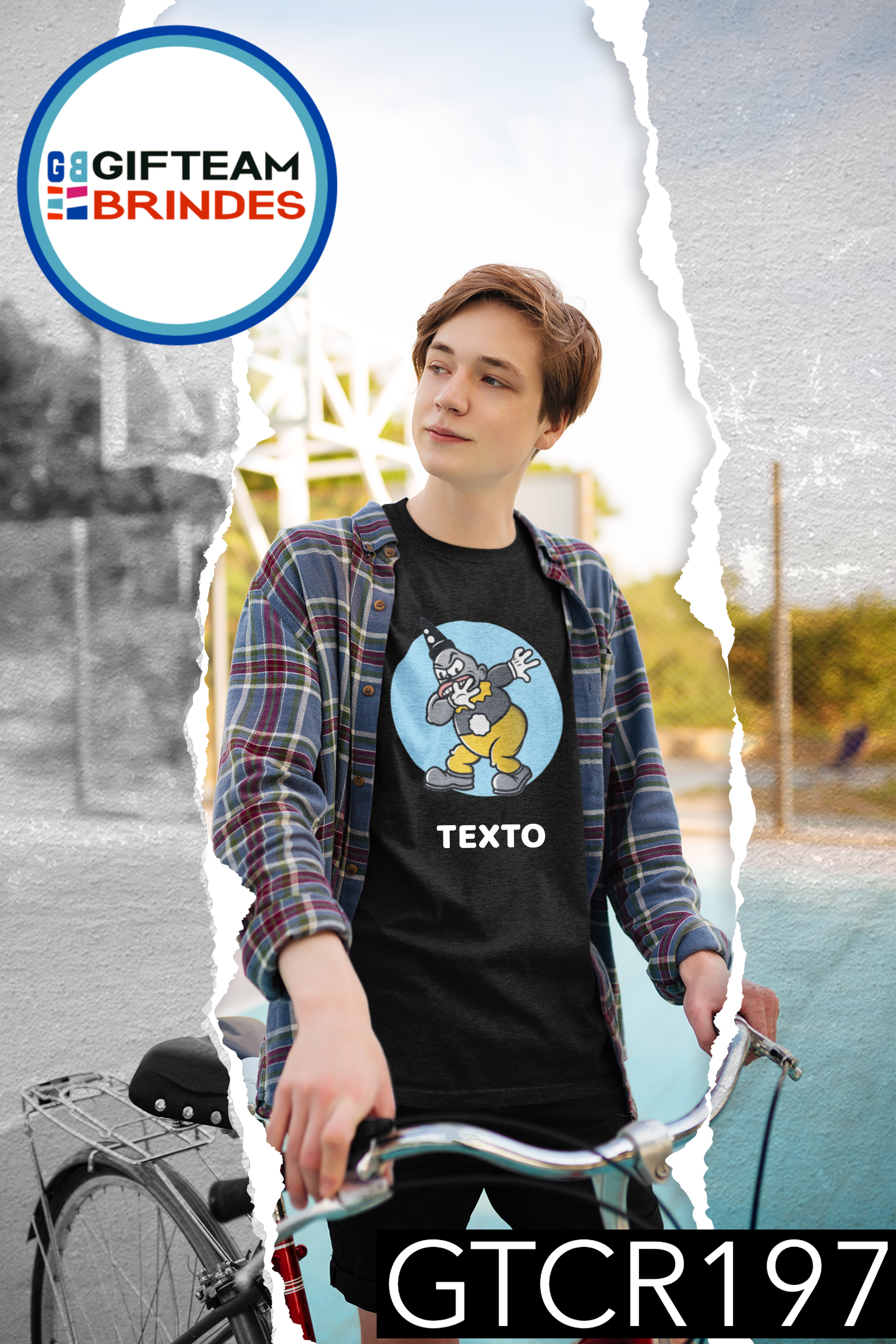 T-SHIRT CRIANÇA ANIMAÇÃO GTCR197