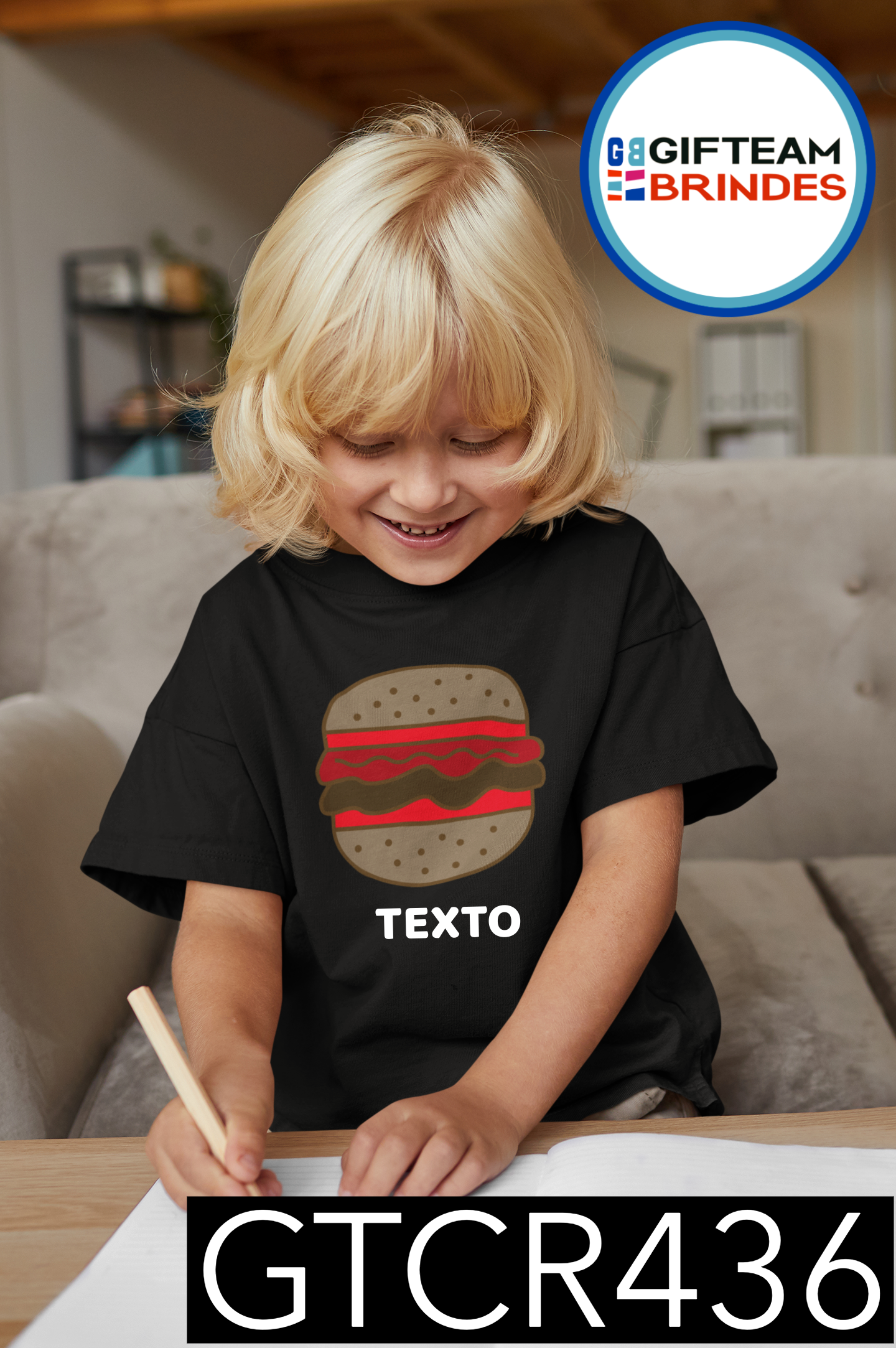 T-SHIRT CRIANÇA ALIMENTOS GTCR436