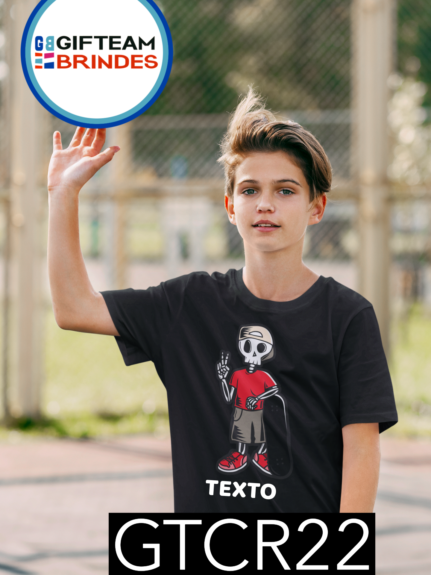 T-SHIRT CRIANÇA DESPORTO GTCR22