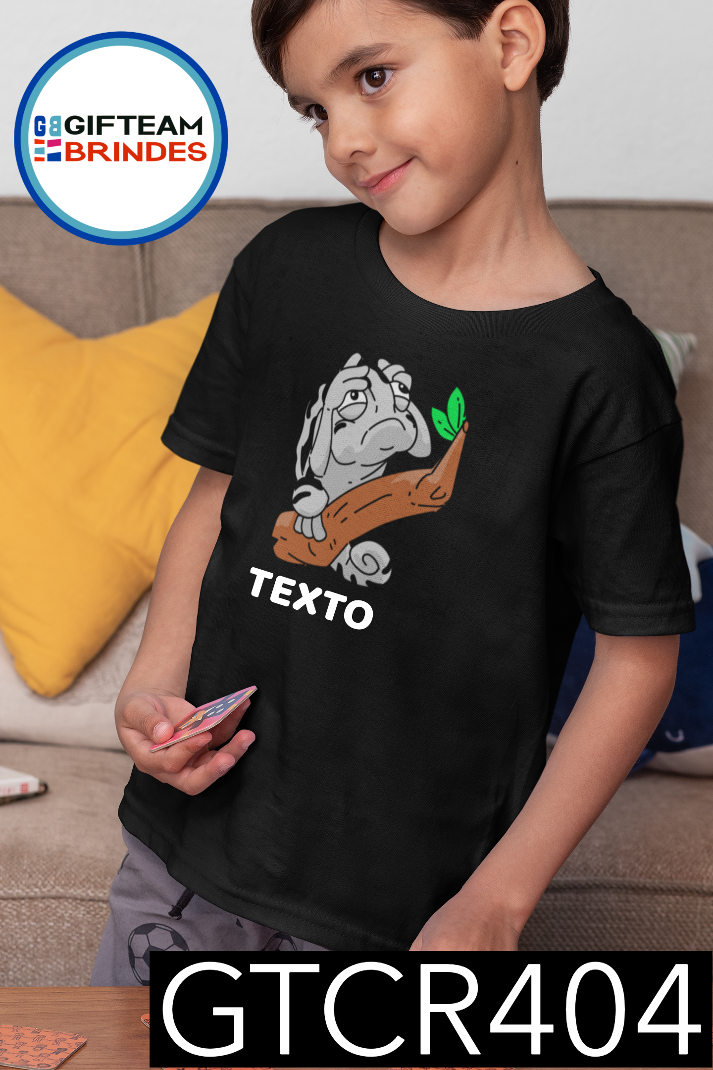 T-SHIRT CRIANÇA ANIMAIS GTCR404