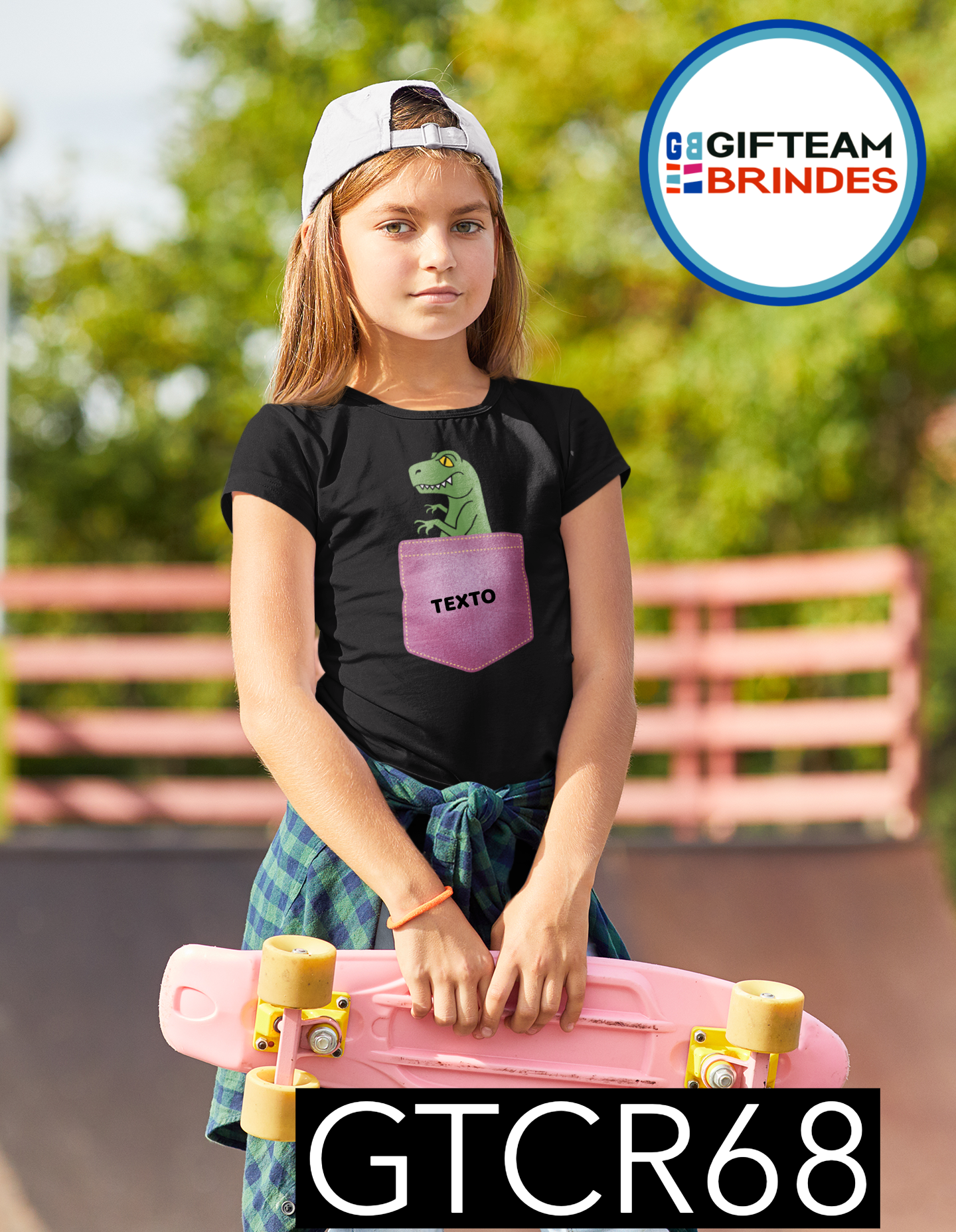 T-SHIRT CRIANÇA BOLSOS GTCR68