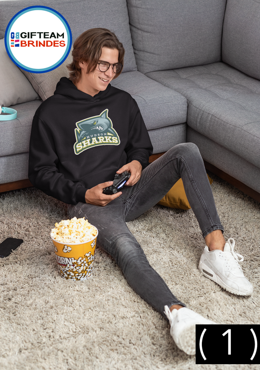 SWEAT SHIRTS CAPUZ HOMEM GAMING SHARKS 236