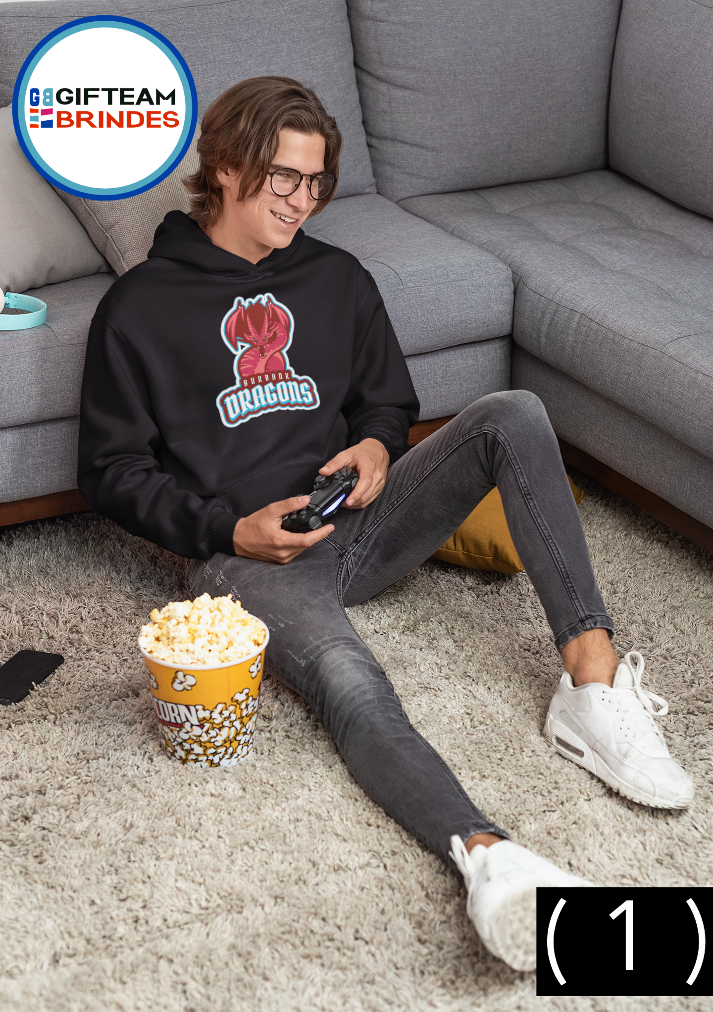 SWEAT SHIRTS CAPUZ HOMEM GAMING DRAGONS  236