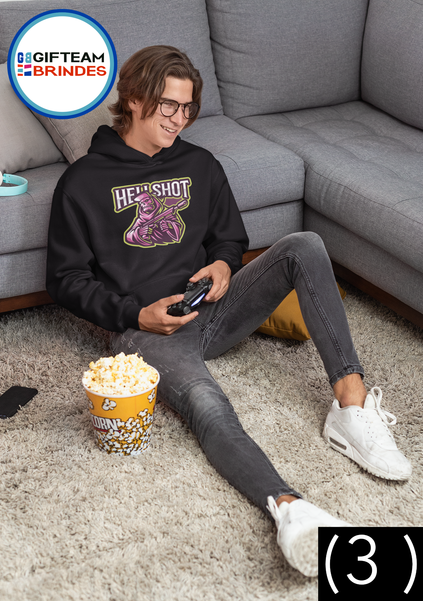 SWEAT SHIRTS CAPUZ HOMEM GAMING HELISHOT 236