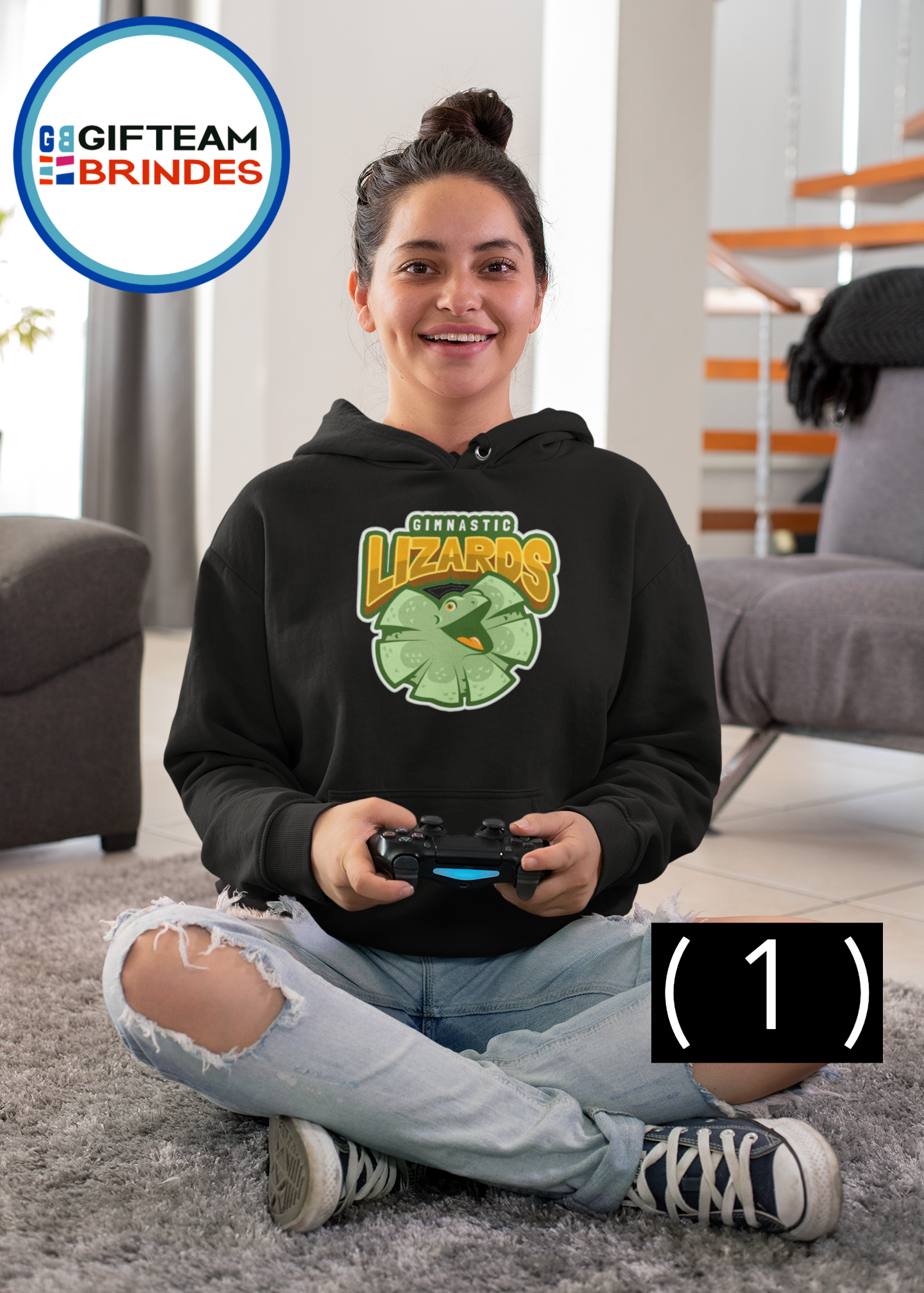 SWEAT SHIRTS CAPUZ SENHORA GAMING LIZARDS  236
