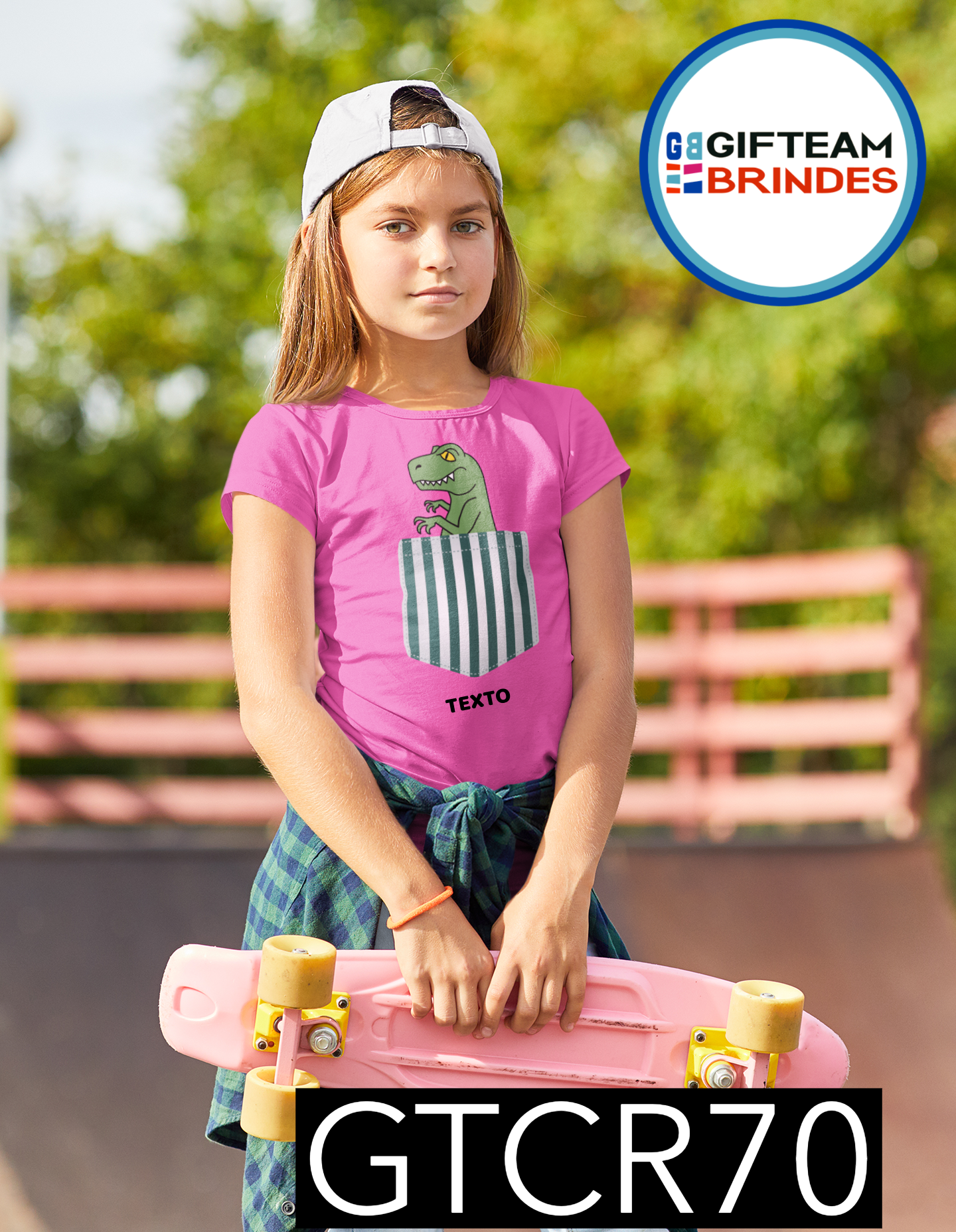 T-SHIRT CRIANÇA BOLSOS GTCR70