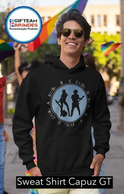 SWEAT CAPUZ HOMEM RODA ACORDES GTBC236  -