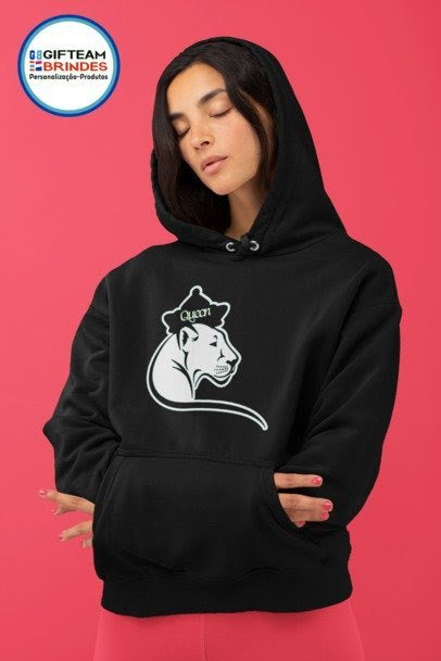 SWEAT CAPUZ SENHORA QUEEN LEÕA  GTBC236
