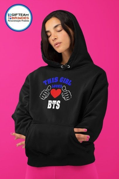 SWEAT CAPUZ SENHORA THIS GIRL LOVES BTS GTBC236
