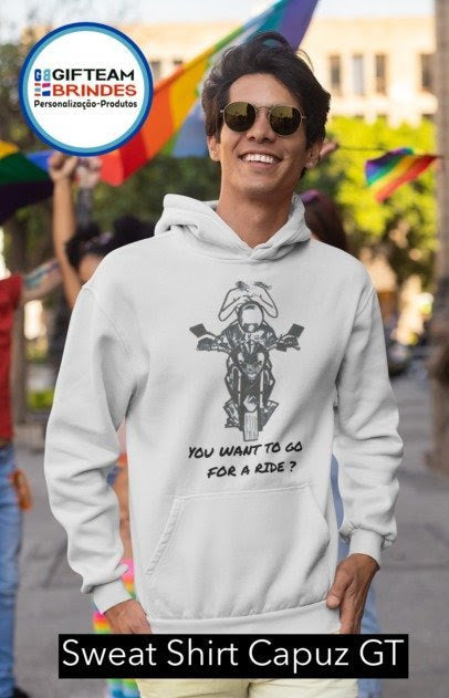 SWEAT CAPUZ HOMEM TAKE A RIDE GTBC236