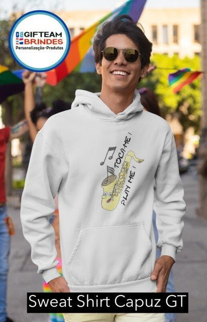 SWEAT CAPUZ HOMEM SAXOFONE TOCA-ME GTBC236