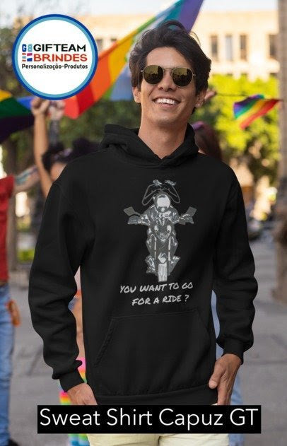 SWEAT CAPUZ HOMEM TAKE A RIDE GTBC236