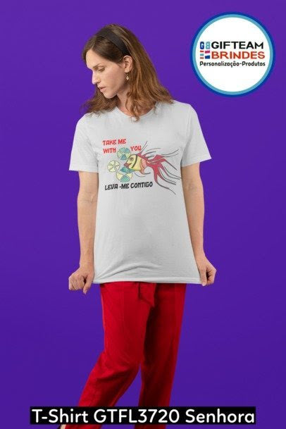 T-SHIRT SENHORA GTFL720 LEVA-ME CONTIGO