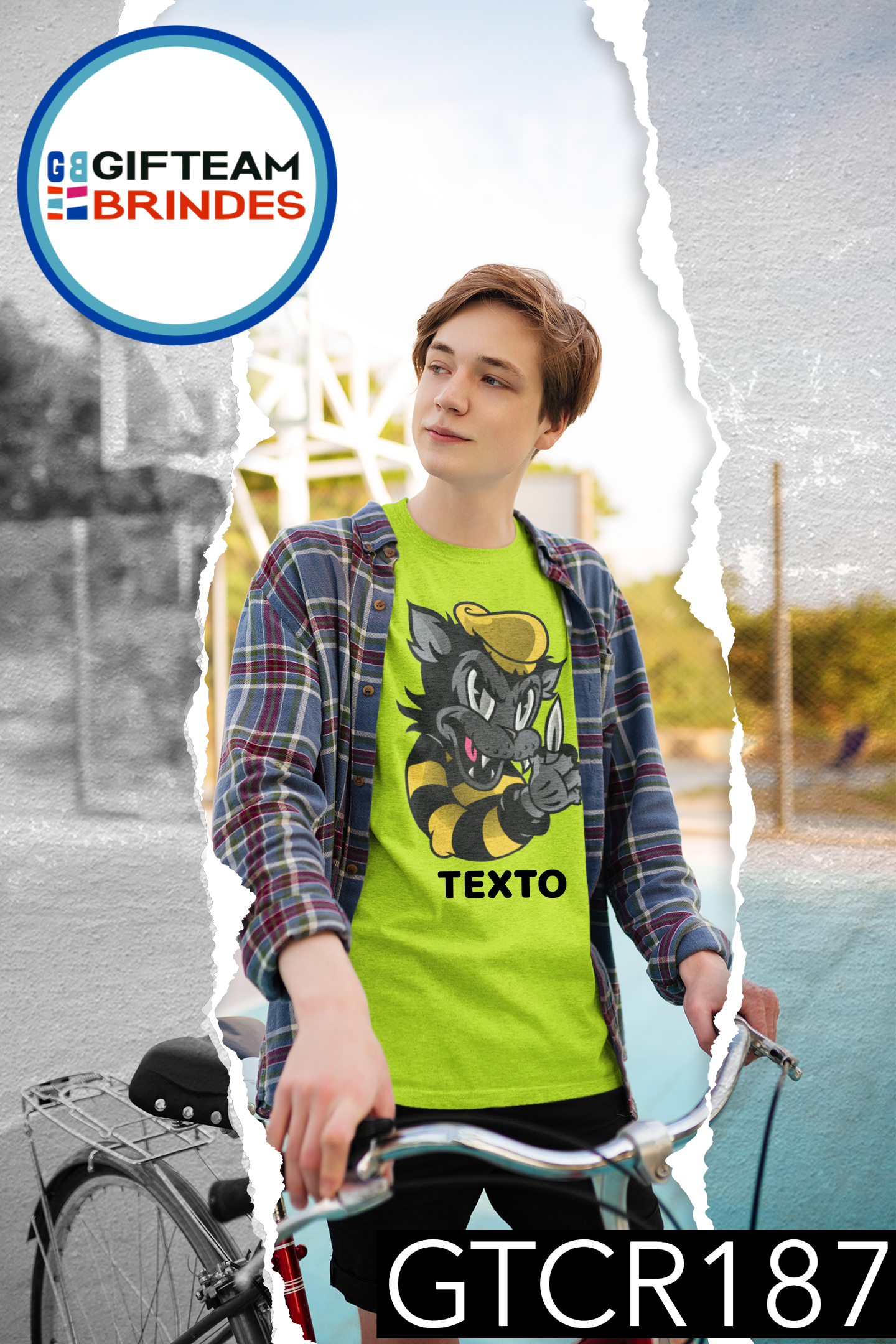 T-SHIRT CRIANÇA ANIMAÇÃO GTCR187