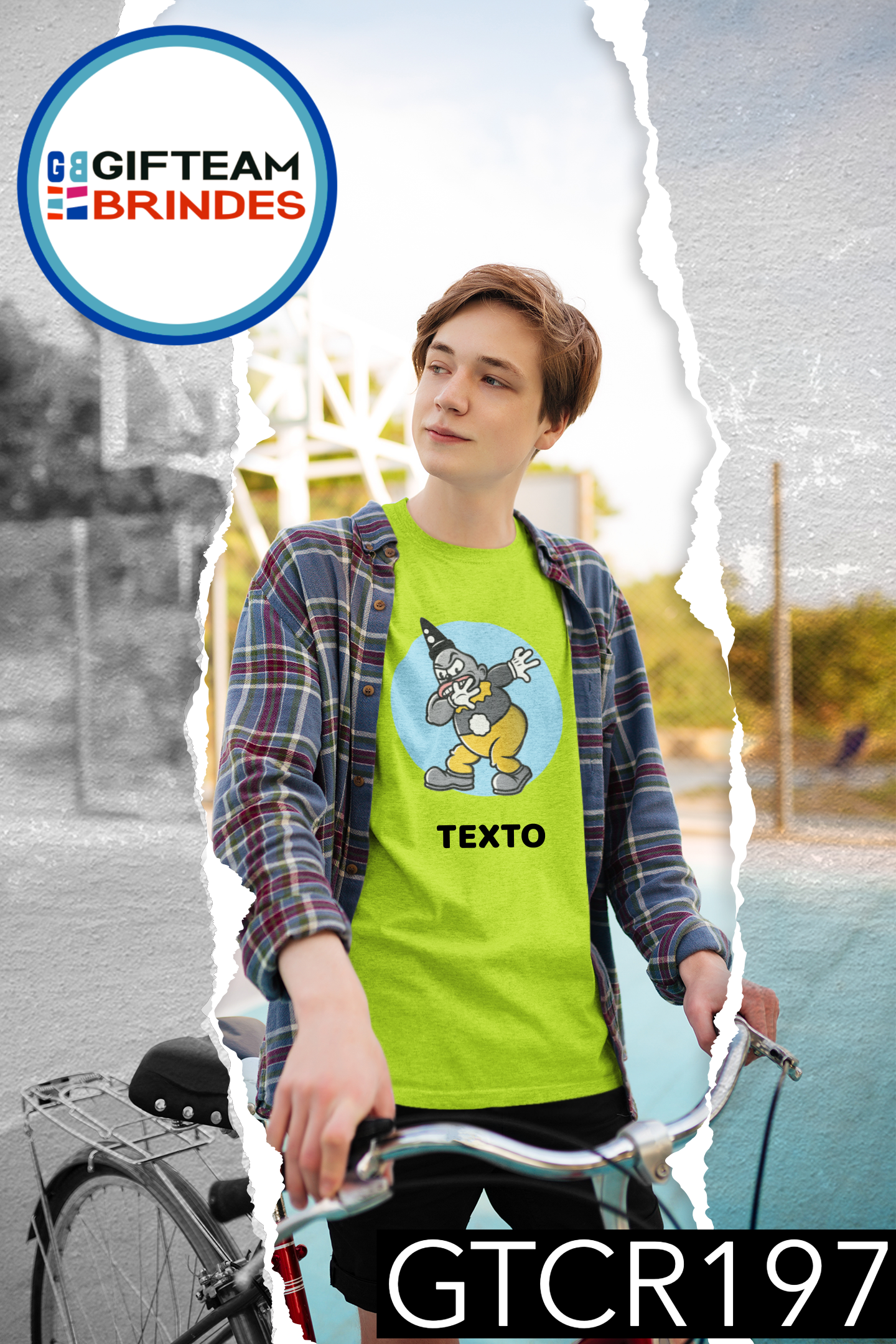 T-SHIRT CRIANÇA ANIMAÇÃO GTCR197