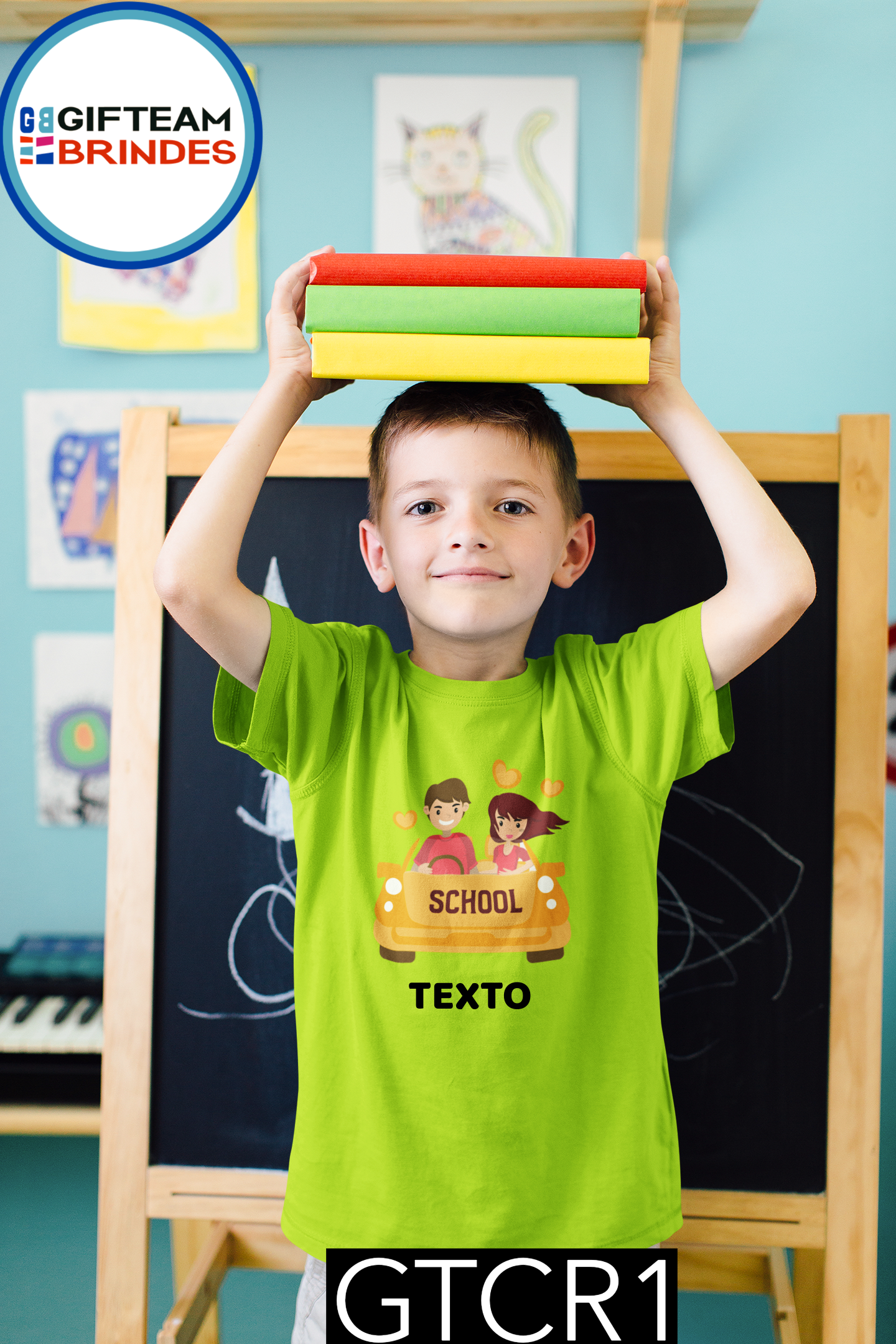 T-SHIRT CRIANÇA ESCOLA GTCR1