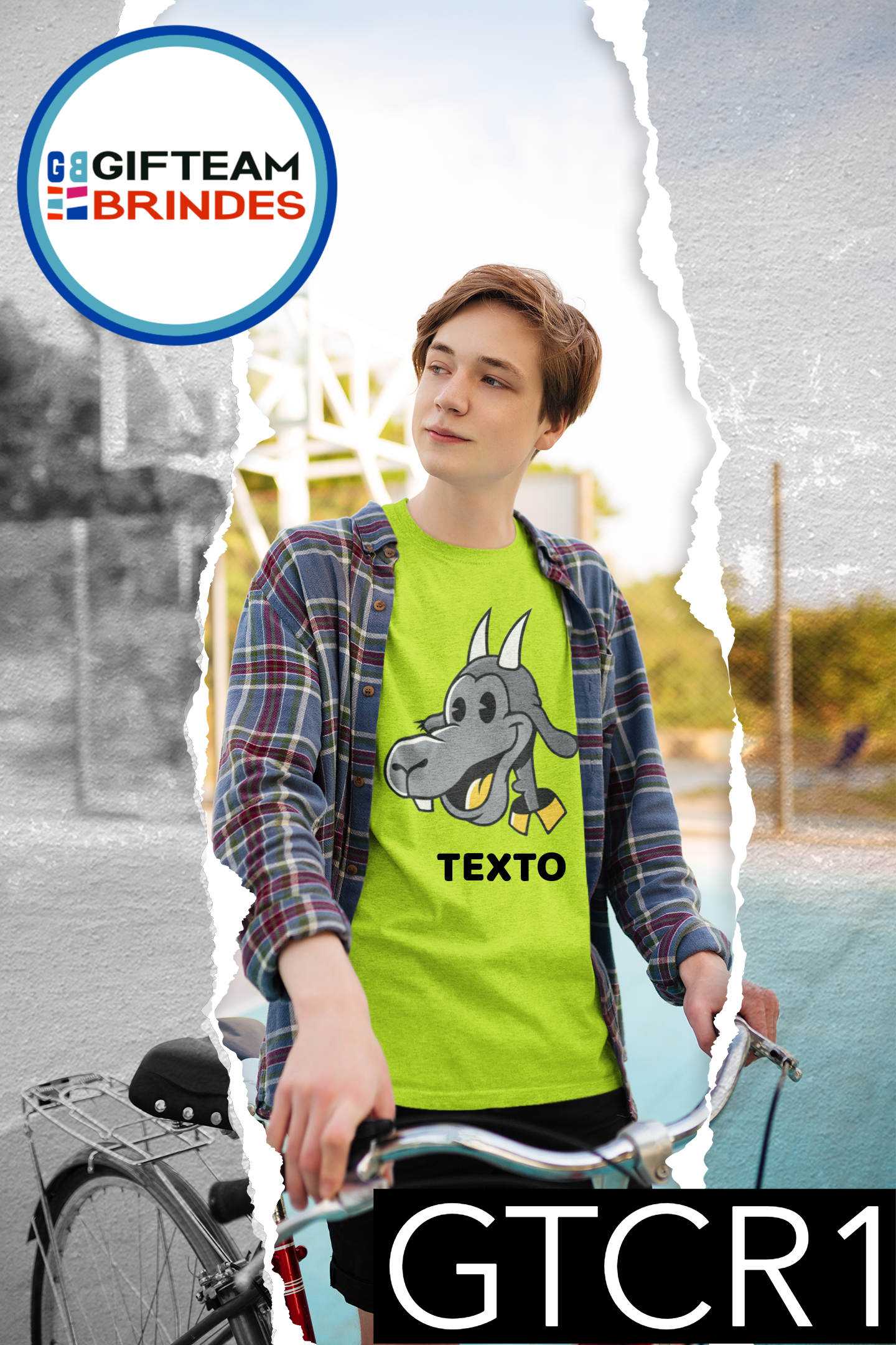 T-SHIRT CRIANÇA  ANIMAÇÃO GTCR1