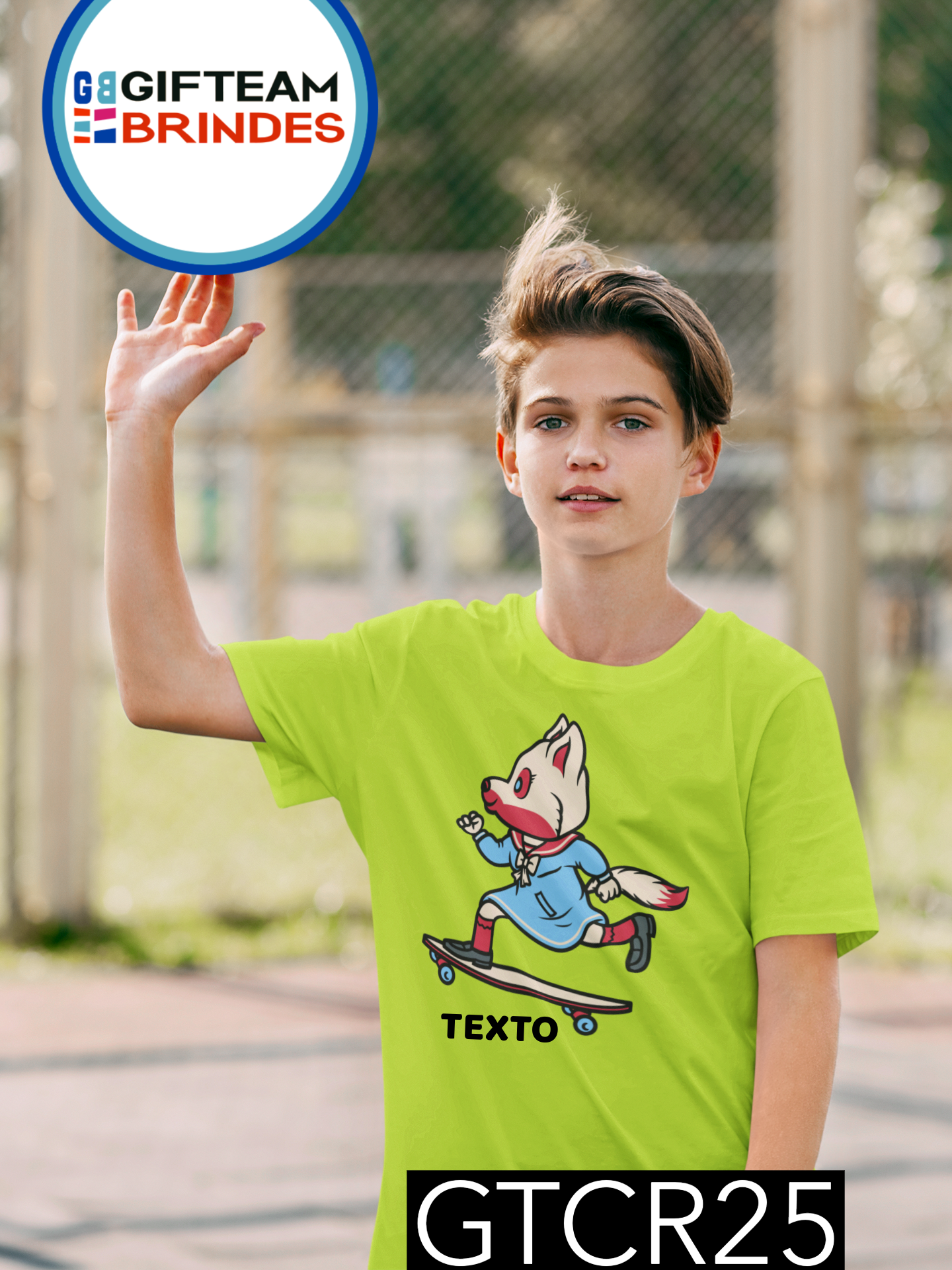 T-SHIRT CRIANÇA DESPORTO GTCR25