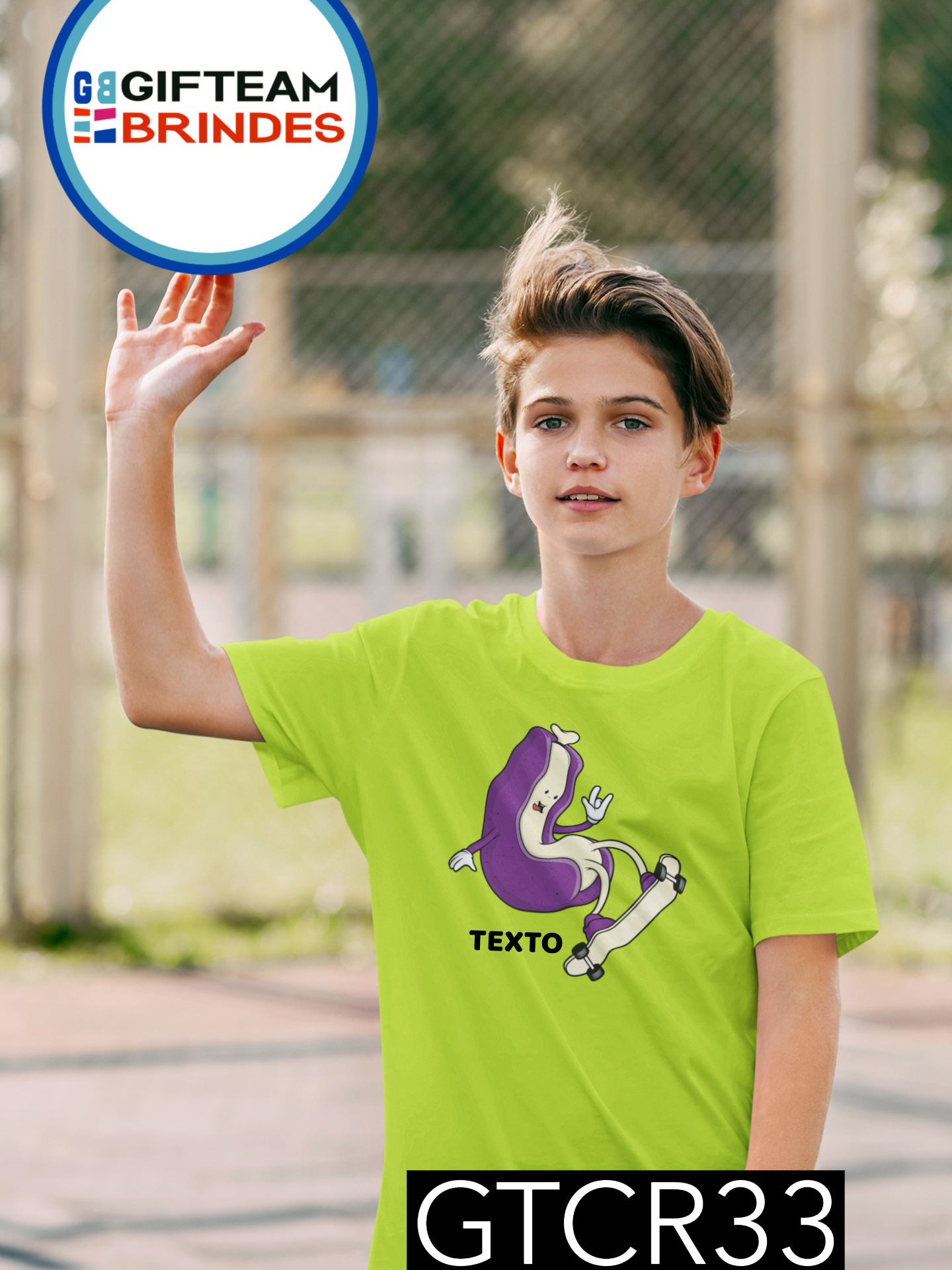 T-SHIRT CRIANÇA DESPORTO GTCR33