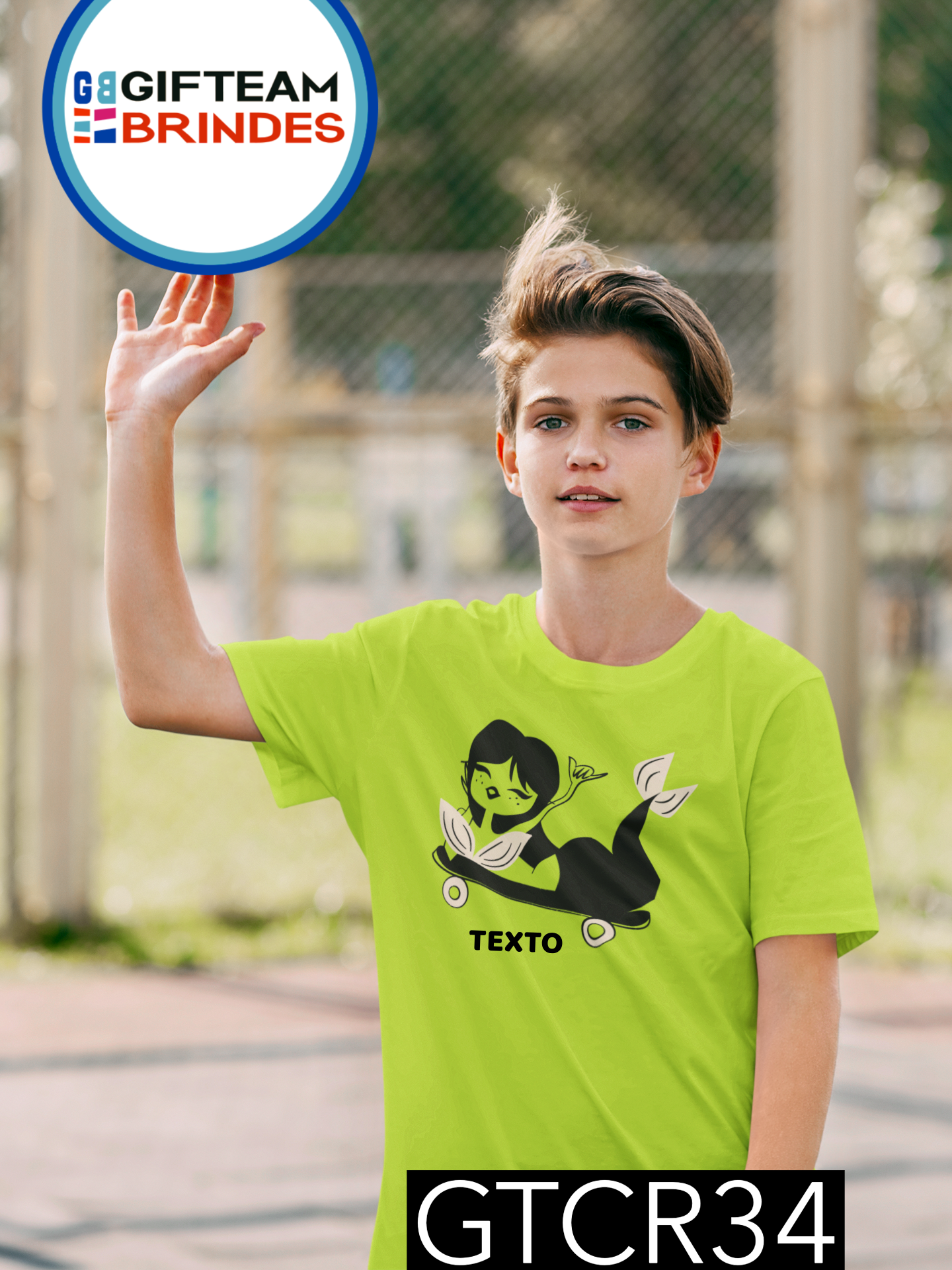 T-SHIRT CRIANÇA DESPORTO GTCR34