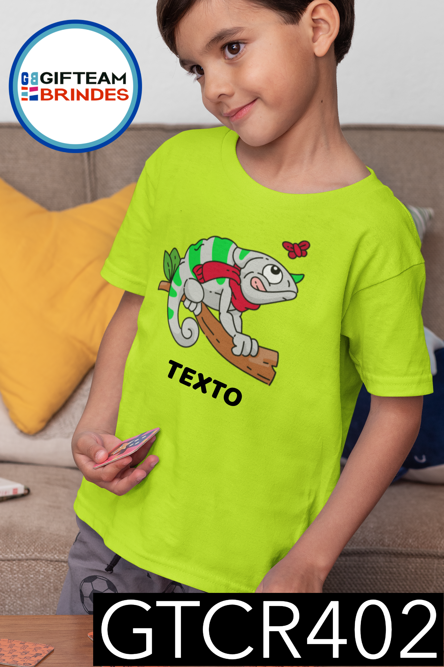 T-SHIRT CRIANÇA ANIMAIS GTCR402
