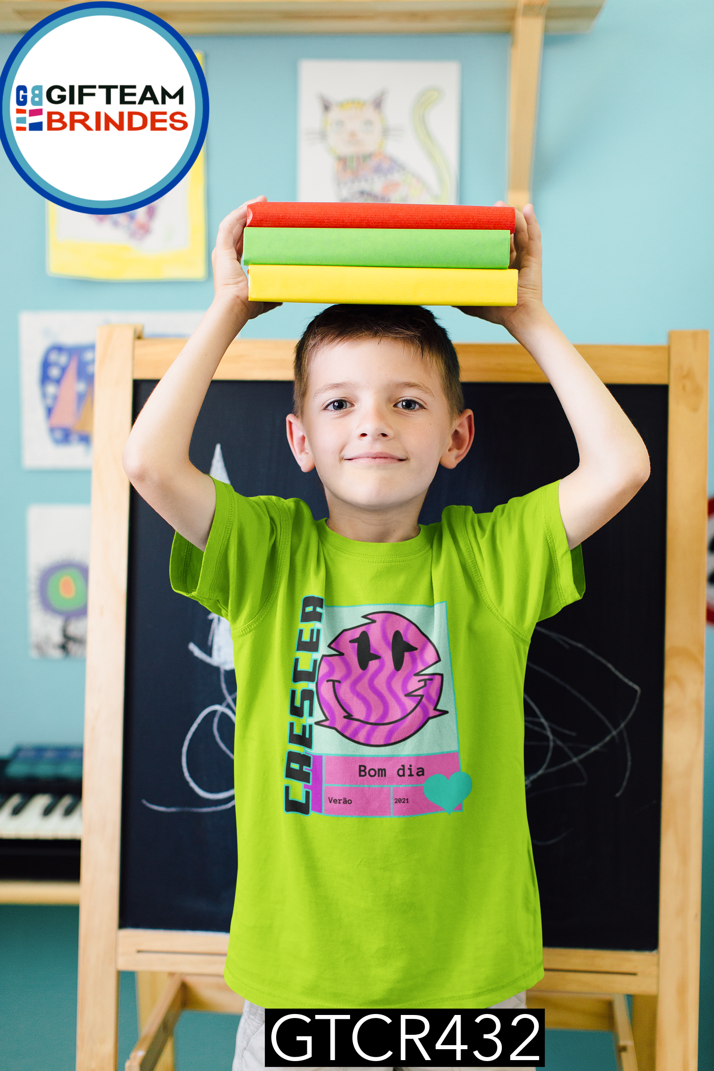 T-SHIRT CRIANÇA ESCOLA GTCR432