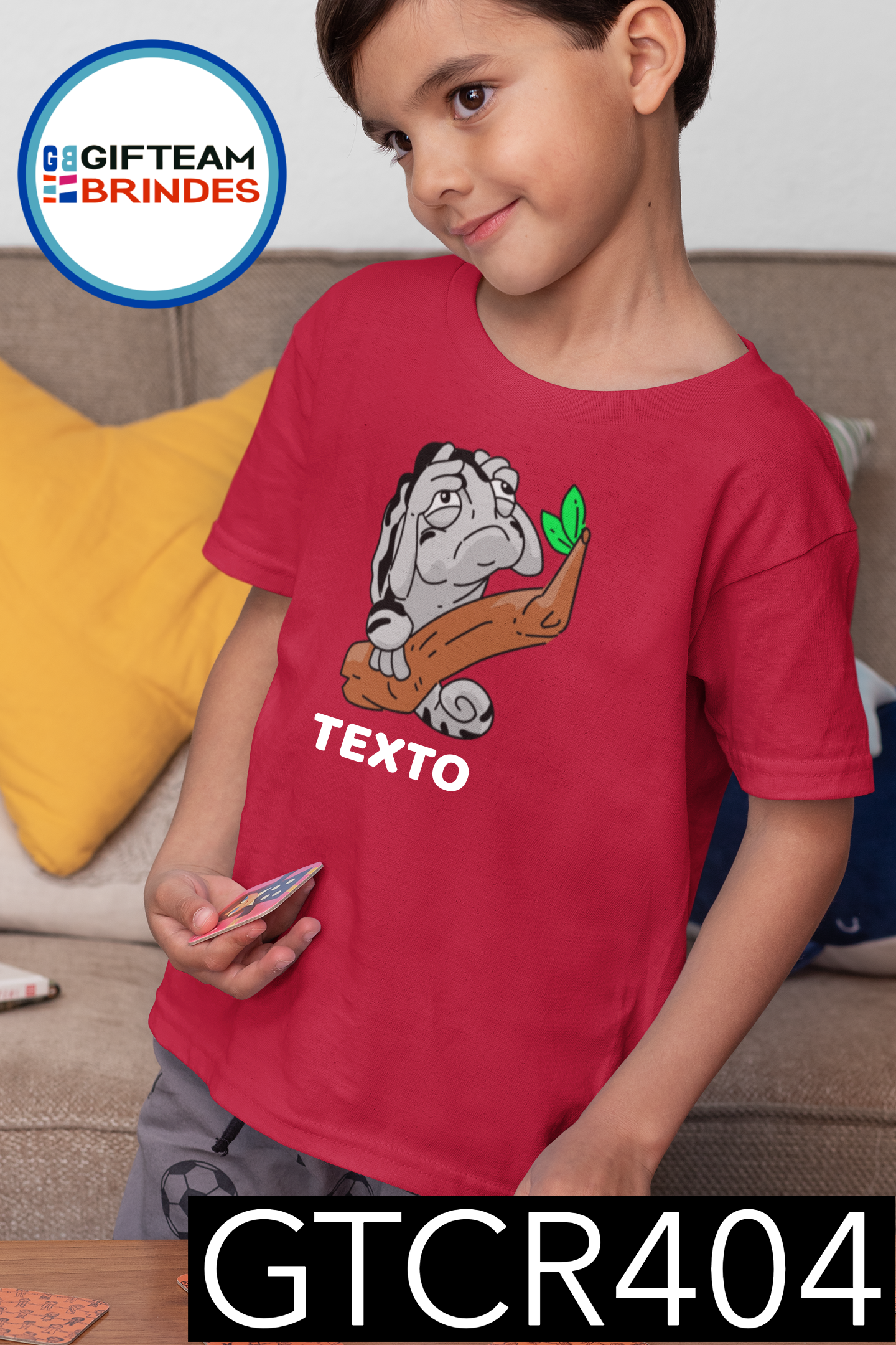 T-SHIRT CRIANÇA ANIMAIS GTCR404