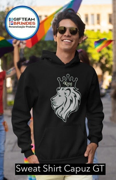 SWEAT CAPUZ HOMEM KING GTBC236