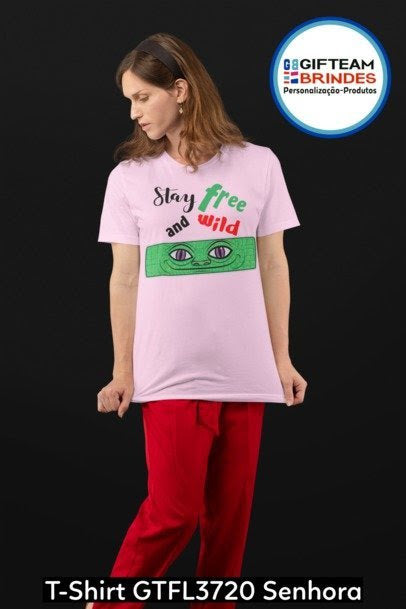 T-SHIRT SENHORA GTFL720 STAY FREE AND WILD