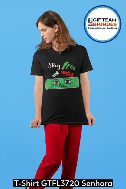 T-SHIRT SENHORA GTFL720 STAY FREE AND WILD