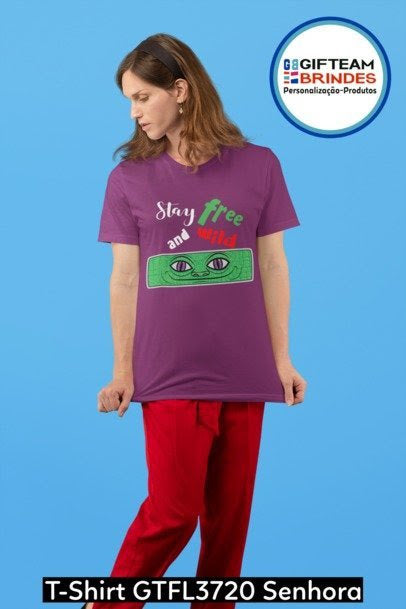 T-SHIRT SENHORA GTFL720 STAY FREE AND WILD