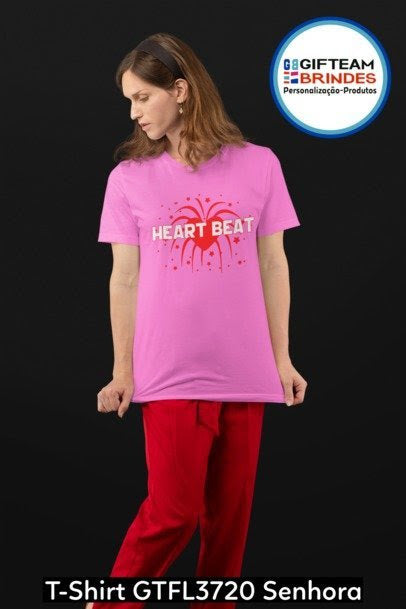 T-SHIRT SENHORA GTFL720 HEART BEAT